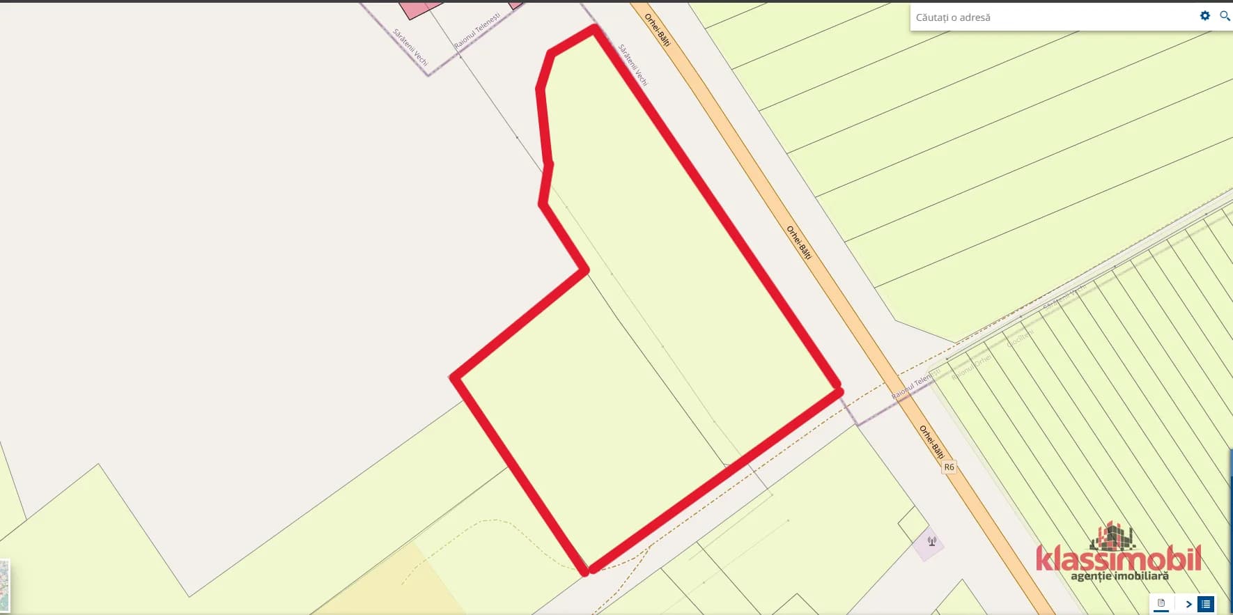Vînzare teren agricol – 3,39 ha – lîngă traseul Chișinău Bălți